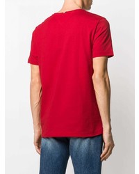 Мужская красная футболка с круглым вырезом с принтом от Tommy Hilfiger