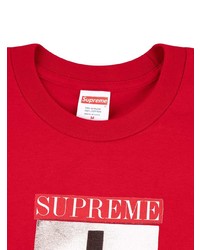 Мужская красная футболка с круглым вырезом с принтом от Supreme