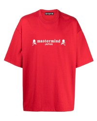 Мужская красная футболка с круглым вырезом с принтом от Mastermind Japan
