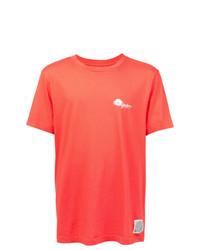 Мужская красная футболка с круглым вырезом с принтом от Oyster Holdings