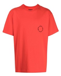 Мужская красная футболка с круглым вырезом с принтом от purple brand