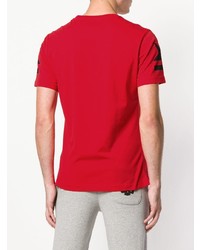 Мужская красная футболка с круглым вырезом с принтом от Hydrogen