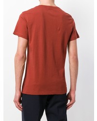 Мужская красная футболка с круглым вырезом с принтом от Kent & Curwen