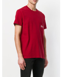 Мужская красная футболка с круглым вырезом с принтом от RtA