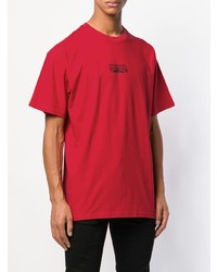 Мужская красная футболка с круглым вырезом с принтом от Represent