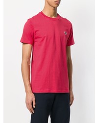 Мужская красная футболка с круглым вырезом с принтом от Ps By Paul Smith