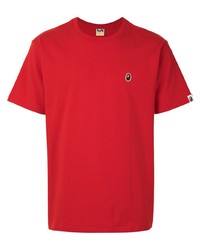 Мужская красная футболка с круглым вырезом от A Bathing Ape