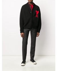 Мужская красная футболка с круглым вырезом от Ami Paris