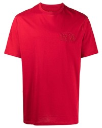 Мужская красная футболка с круглым вырезом от Armani Exchange