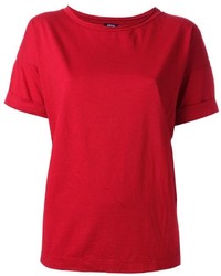 Женская красная футболка с круглым вырезом от Aspesi