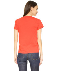 Женская красная футболка с круглым вырезом от Splendid