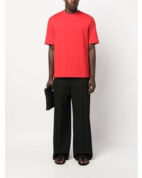 Мужская красная футболка с круглым вырезом от Ferragamo