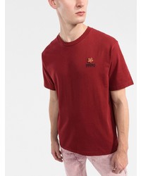 Мужская красная футболка с круглым вырезом от Kenzo