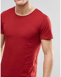 Мужская красная футболка с круглым вырезом от Boss Orange