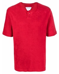 Мужская красная футболка с круглым вырезом от Bottega Veneta
