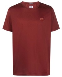 Мужская красная футболка с круглым вырезом от C.P. Company