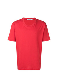 Мужская красная футболка с круглым вырезом от Calvin Klein Jeans