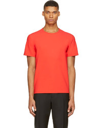 Мужская красная футболка с круглым вырезом от Calvin Klein