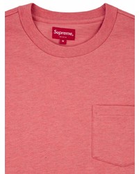 Мужская красная футболка с круглым вырезом от Supreme