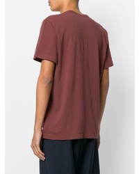 Мужская красная футболка с круглым вырезом от James Perse