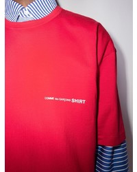 Мужская красная футболка с круглым вырезом от Comme Des Garcons SHIRT