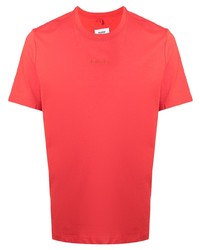 Мужская красная футболка с круглым вырезом от Doublet