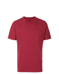 Мужская красная футболка с круглым вырезом от Eleventy