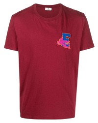 Мужская красная футболка с круглым вырезом от Etro