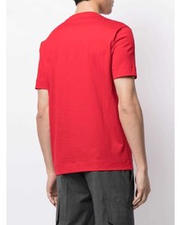 Мужская красная футболка с круглым вырезом от Emporio Armani