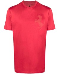 Мужская красная футболка с круглым вырезом от Ferrari