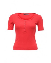 Женская красная футболка с круглым вырезом от Glamorous