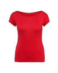 Женская красная футболка с круглым вырезом от Influence