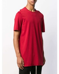 Мужская красная футболка с круглым вырезом от Rick Owens DRKSHDW