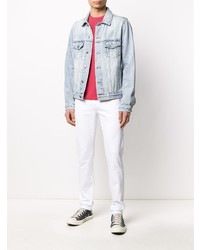 Мужская красная футболка с круглым вырезом от Frame