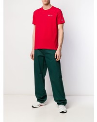 Мужская красная футболка с круглым вырезом от Champion