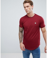 Мужская красная футболка с круглым вырезом от Le Breve