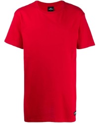 Мужская красная футболка с круглым вырезом от Les (Art)ists