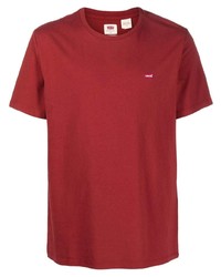 Мужская красная футболка с круглым вырезом от Levi's