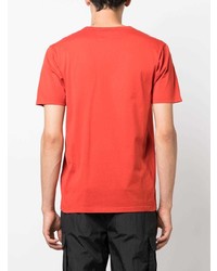 Мужская красная футболка с круглым вырезом от C.P. Company