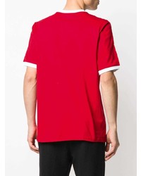 Мужская красная футболка с круглым вырезом от Fila