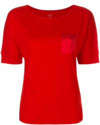 Женская красная футболка с круглым вырезом от Marc Cain