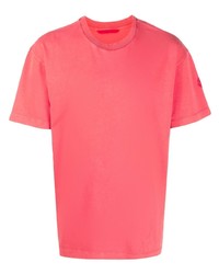 Мужская красная футболка с круглым вырезом от Moncler