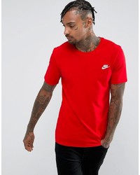 Мужская красная футболка с круглым вырезом от Nike
