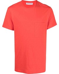 Мужская красная футболка с круглым вырезом от Orlebar Brown
