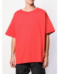 Мужская красная футболка с круглым вырезом от Facetasm