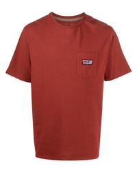 Мужская красная футболка с круглым вырезом от Patagonia