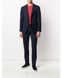 Мужская красная футболка с круглым вырезом от Dell'oglio