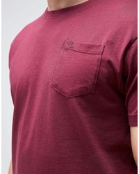 Мужская красная футболка с круглым вырезом от Bellfield