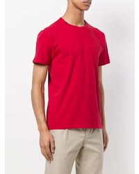 Мужская красная футболка с круглым вырезом от Sun 68