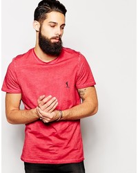 Мужская красная футболка с круглым вырезом от Religion